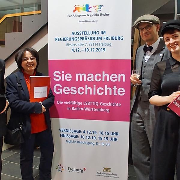 Vernissage der Wanderausstellung SIE MACHEN GESCHICHTE, Regierungspräsidium Freiburg